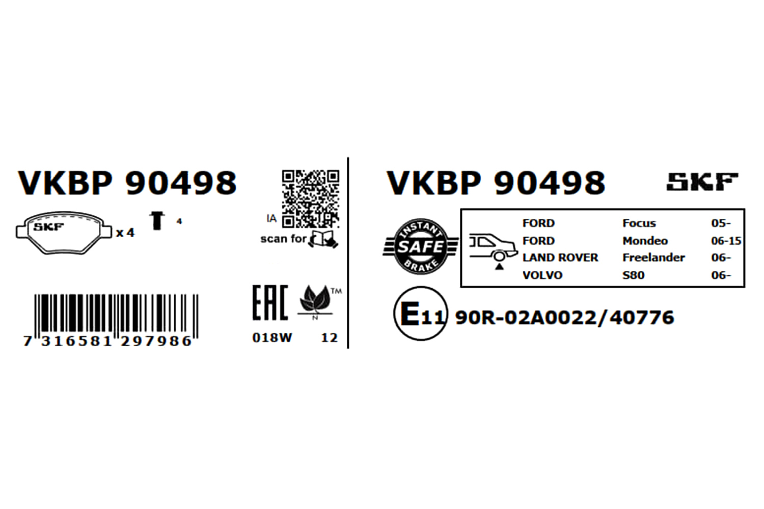 SKF VKBP 90498 Kit...